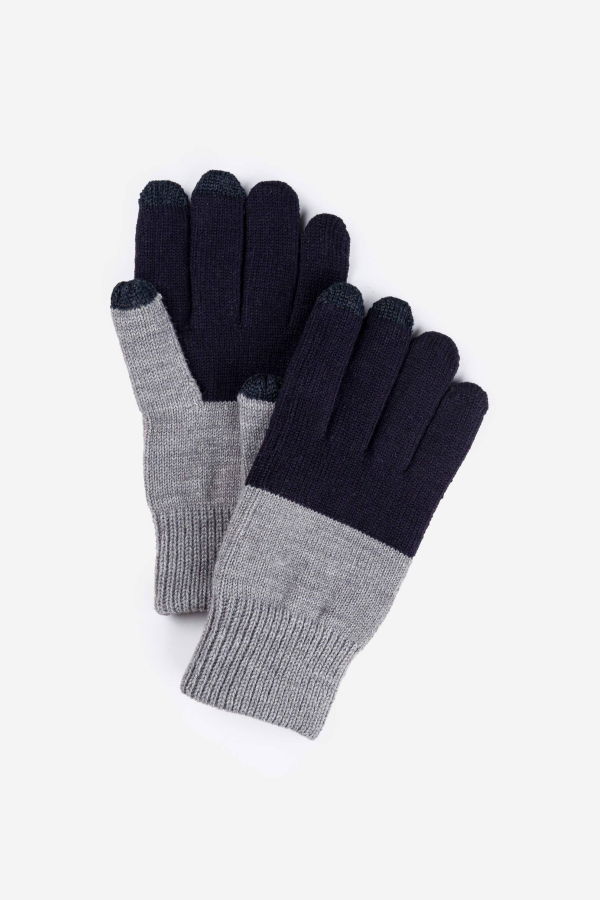 VERLOOP | knits XL Colorblock Touchscreen Gloves - Black/Grey