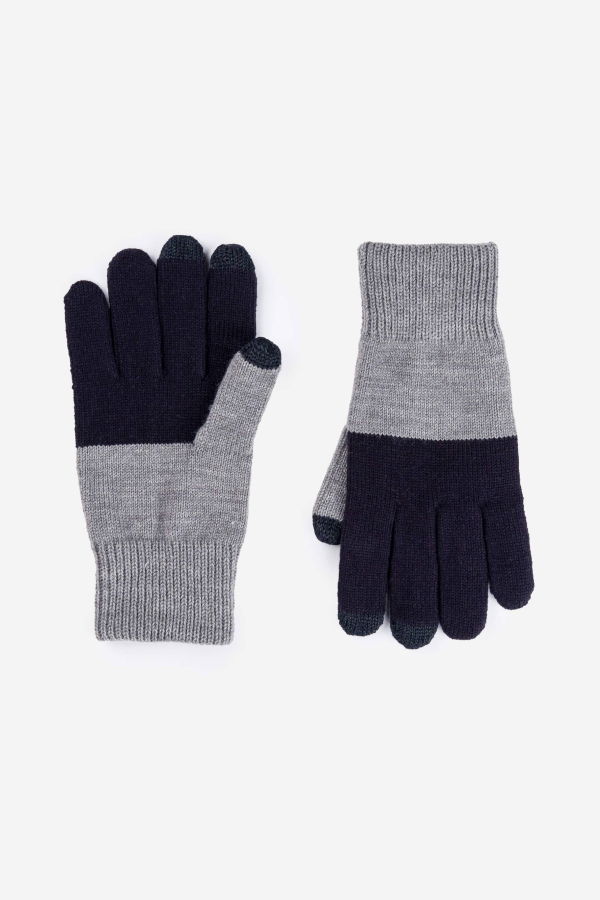 VERLOOP | knits XL Colorblock Touchscreen Gloves - Black/Grey