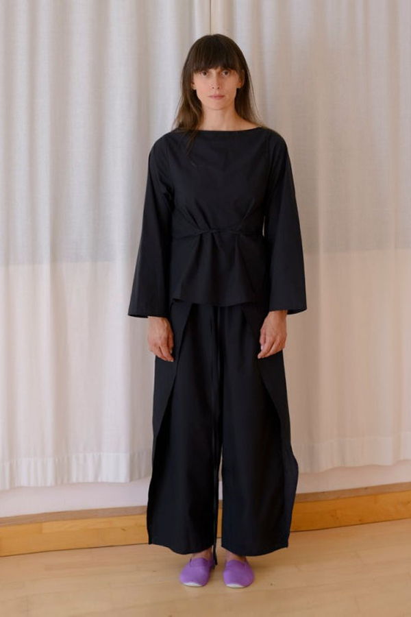 Baserange Decti Long Sleeve Top - Black