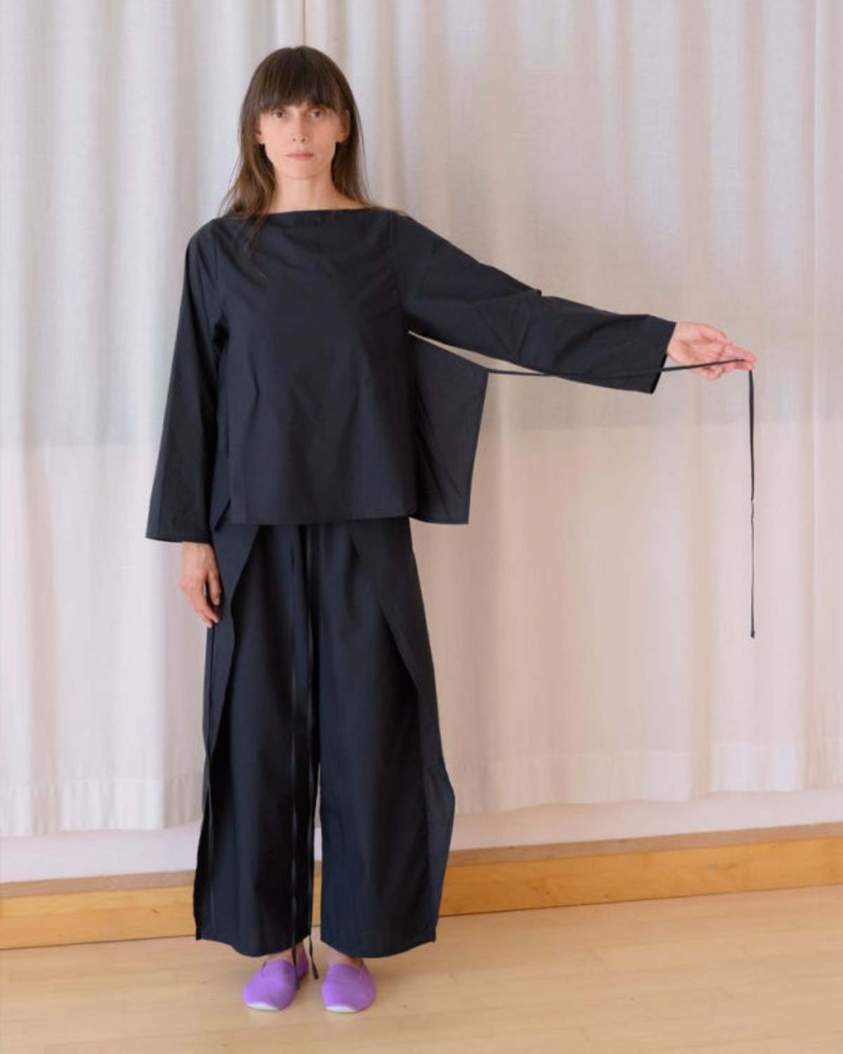 Baserange Decti Long Sleeve Top - Black - Image 6 of 7