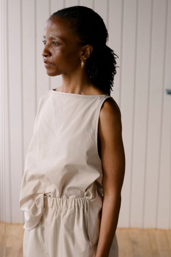 Baserange Decti Top - Brown Stripe