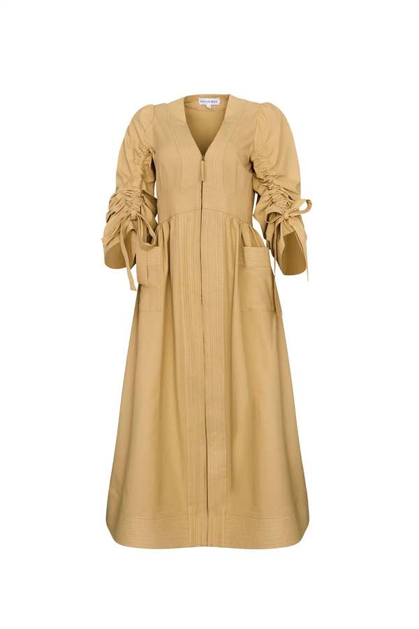 Hunter Bell NYC Lavin Dress - British Khaki