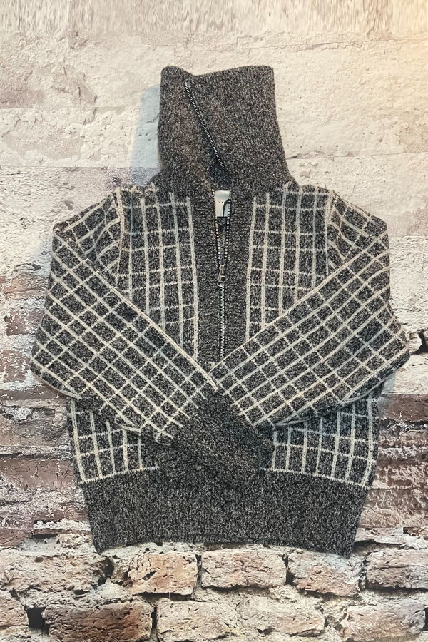 Varley Furley Half Zip Knit Sweater - Charcoal Marl