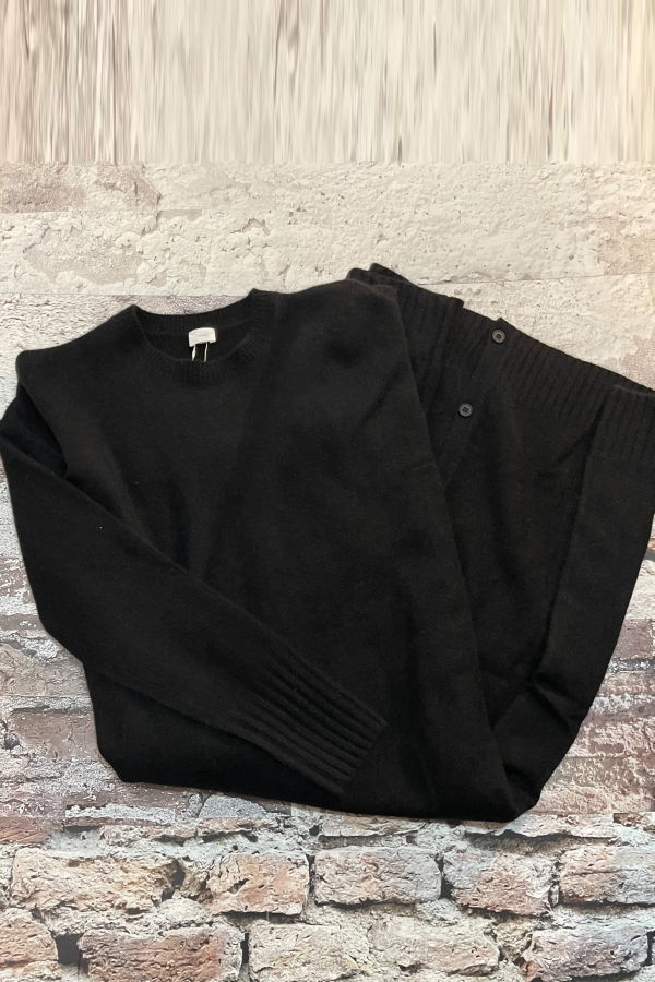 CT Plage Hamilton Wool Raccoon Dress - Black