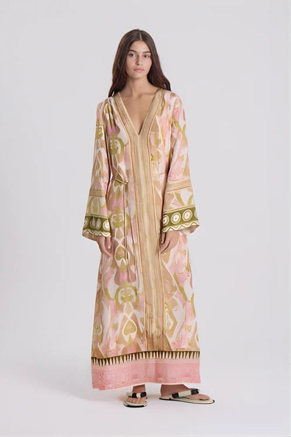 Maria Cher Delancey Anne Long Dress - Pink Vibes