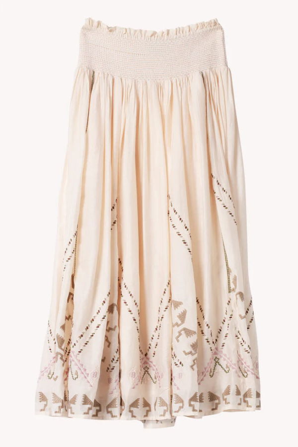 Maria Cher Lombard Lee Midi Skirt - Ecru