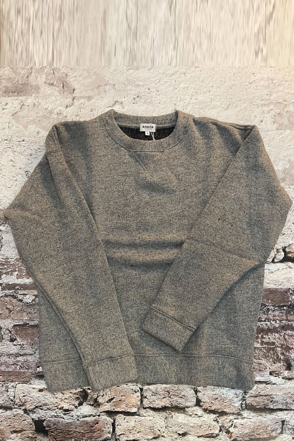 Asher Kane Crewneck Sweatshirt - Heather Black