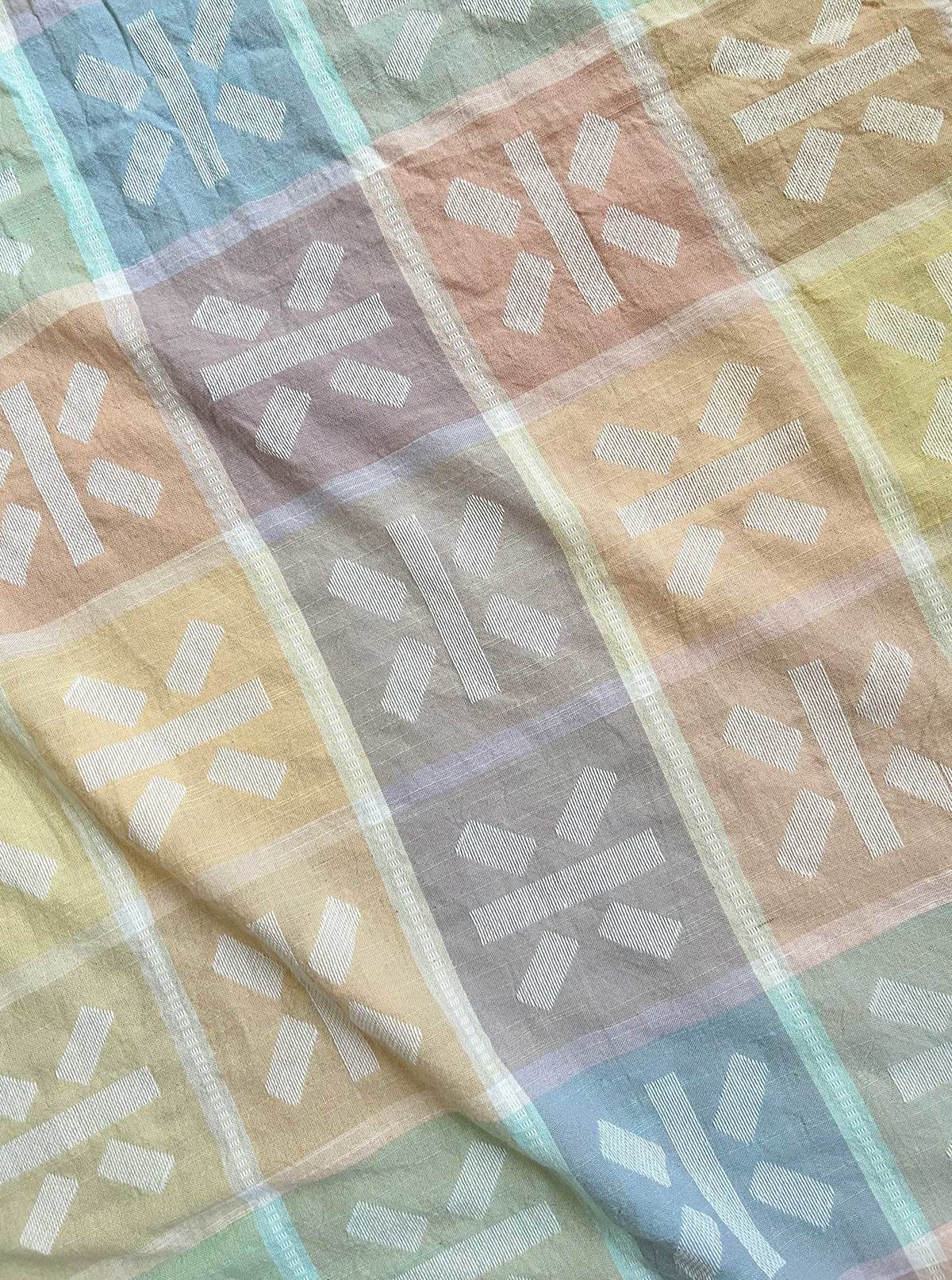 Ace & Jig Windowpane Throw - Meringue - Image 4 of 11