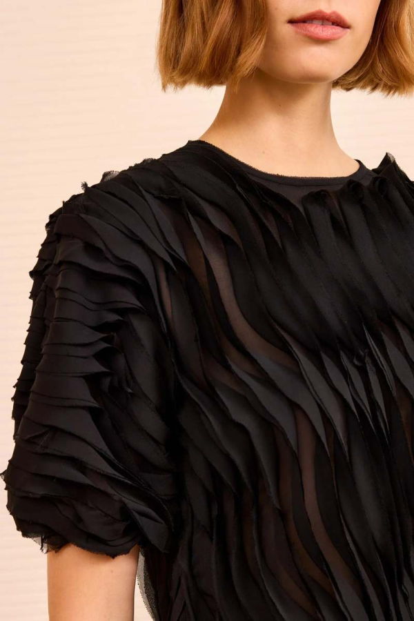 Ulla Johnson Vayda S/S Top - Noir