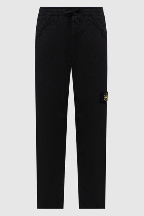 Stone Island Straight Pants - Black