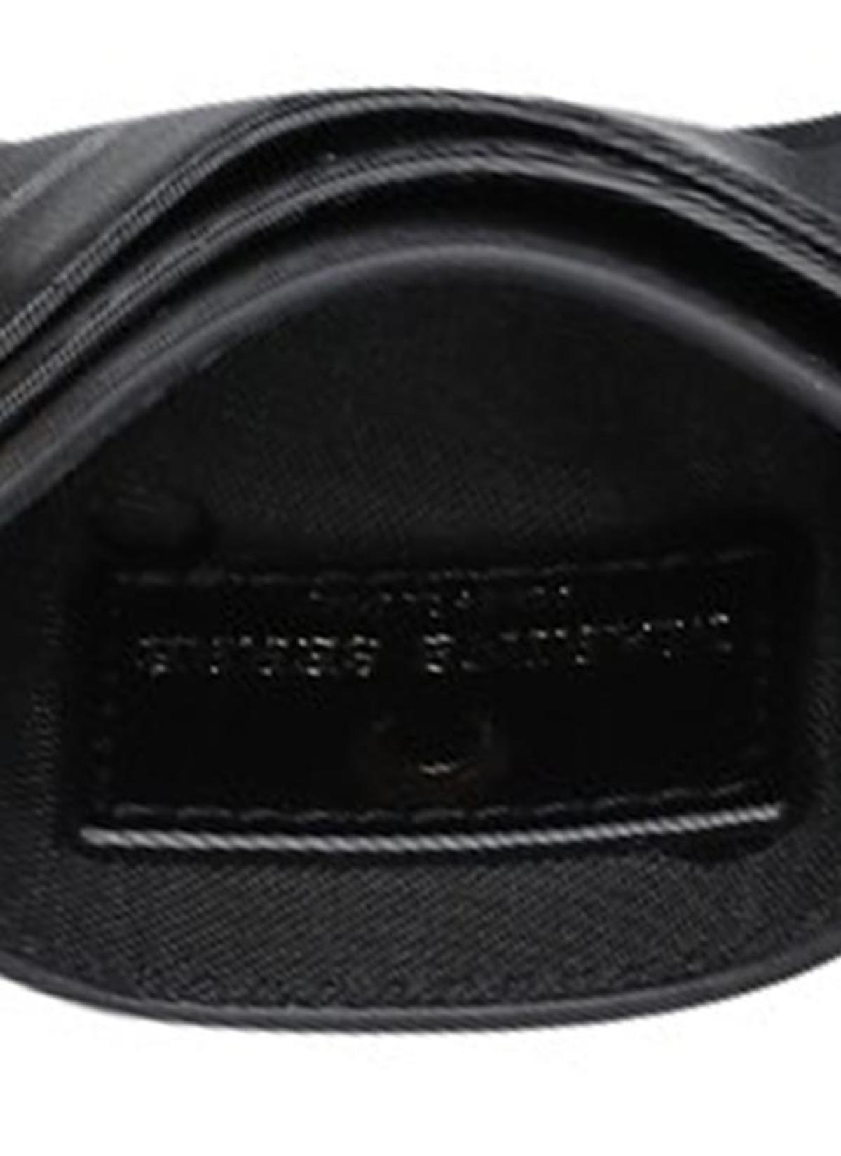 MARINE SERRE Moon Screen Print Leather Card Holder - Anthracite - Image 6 of 6