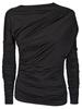 Ganni Tunic Top - Black - Thumbnail 1