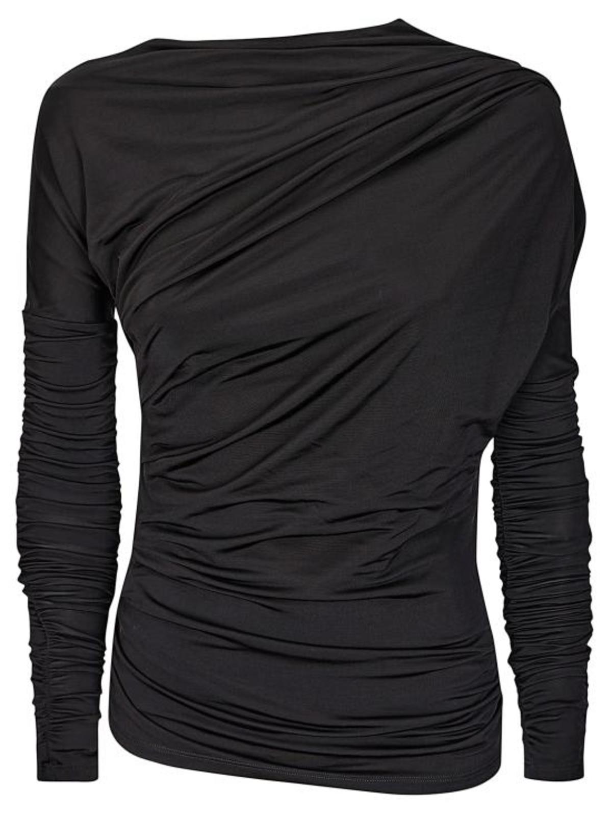 Ganni Tunic Top - Black - Image 1 of 3