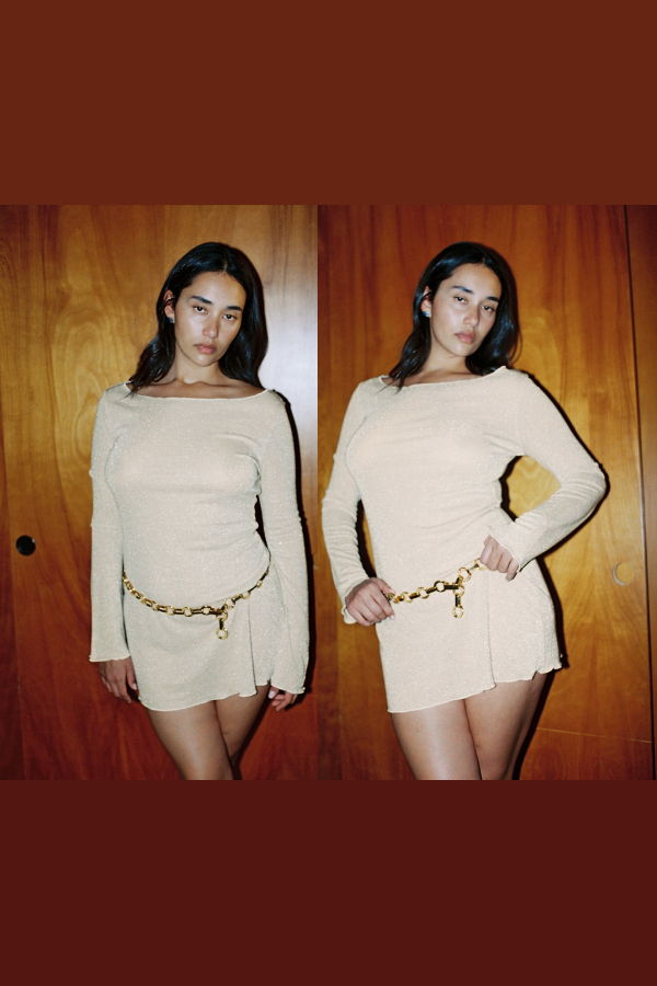 Gil Rodriguez Shimmer Knit Elektra Dress