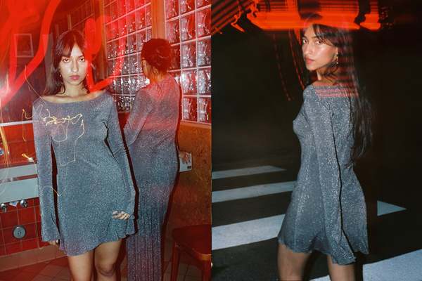 Gil Rodriguez Shimmer Knit Elektra Dress