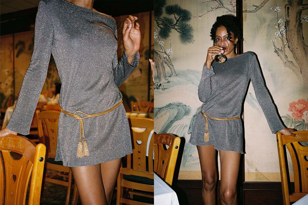 Gil Rodriguez Shimmer Knit Elektra Dress - Image 2 of 9