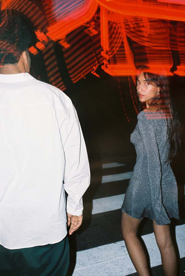 Gil Rodriguez Shimmer Knit Elektra Dress