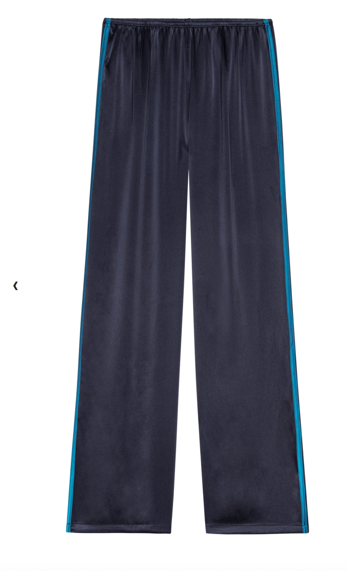 Donni. The Silk Stripe Simple Pant - Navy/Blueberry - Image 3 of 3