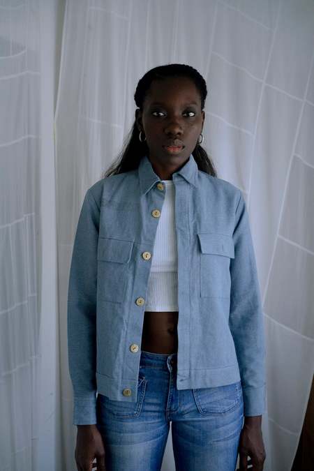 UNISEX Tanaka 1. 2. 3. JEAN JACKET - JET BLACK | Garmentory