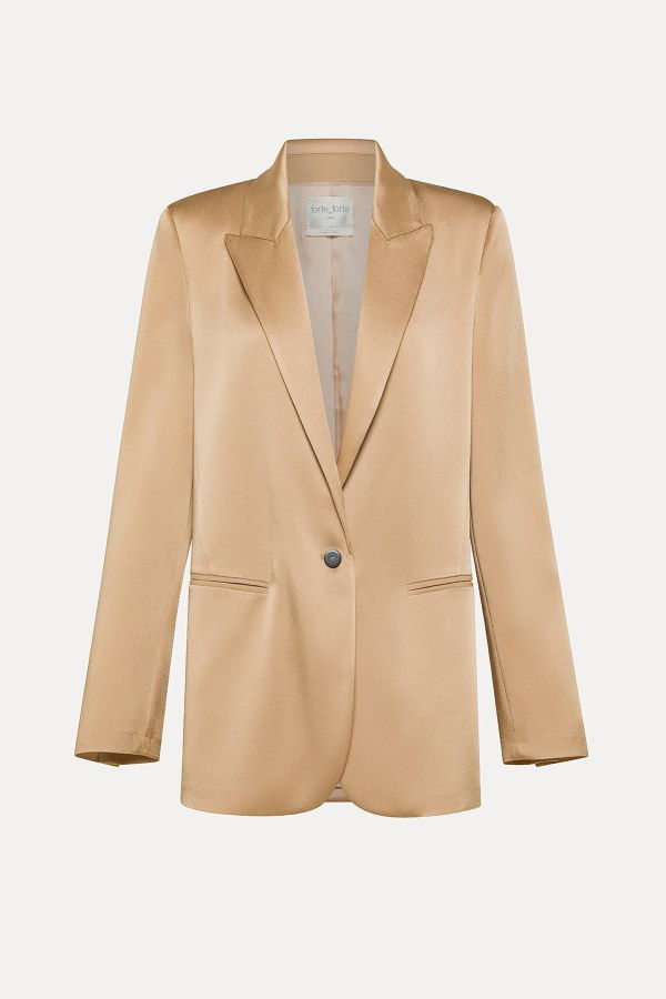 Forte Forte Envers Shiny Blazer - Paglierino