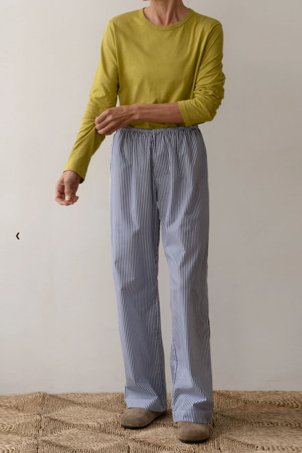 Donni. Pop Simple Pants - Navy Stripe