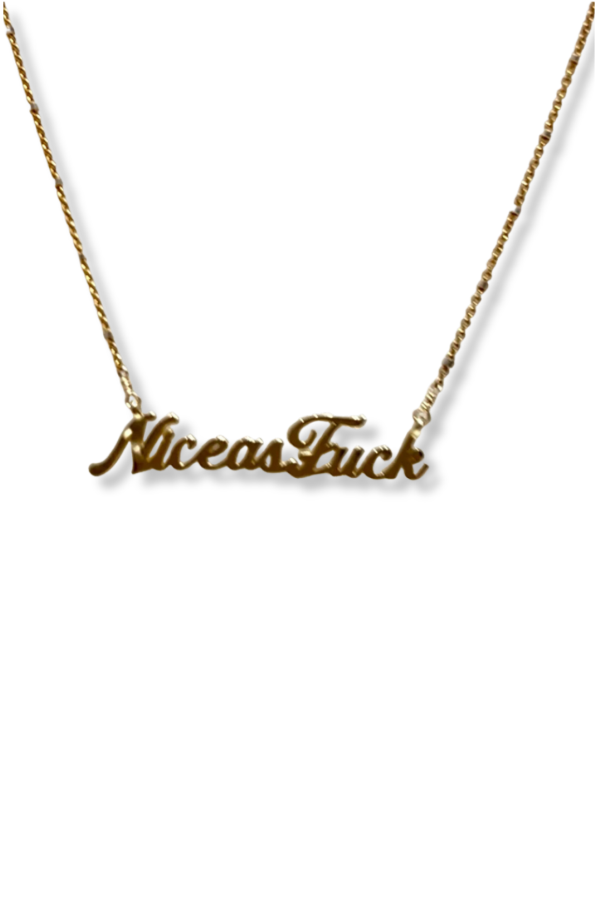 Pade Vavra Nice As Fuck Necklace