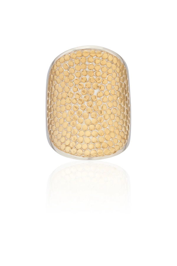 Anna Beck Centered Classic Ring - Gold / Silver