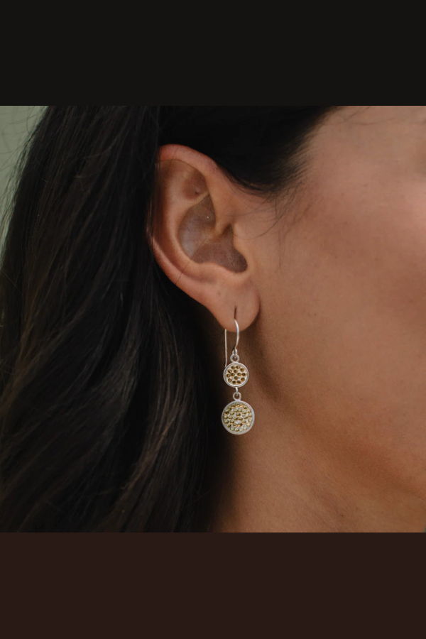 Anna Beck Clarity Earrings - Gold/Silver