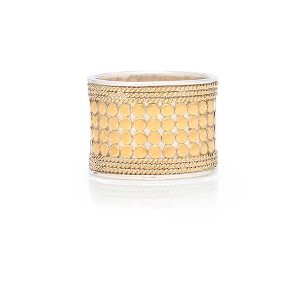 Anna Beck Classic Band Ring - Gold/Silver