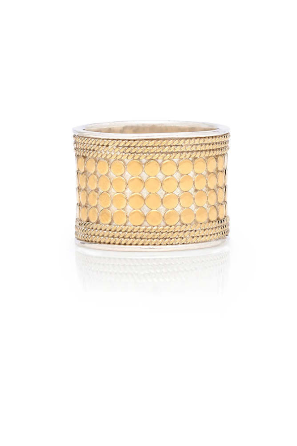 Anna Beck Classic Band Ring - Gold/Silver