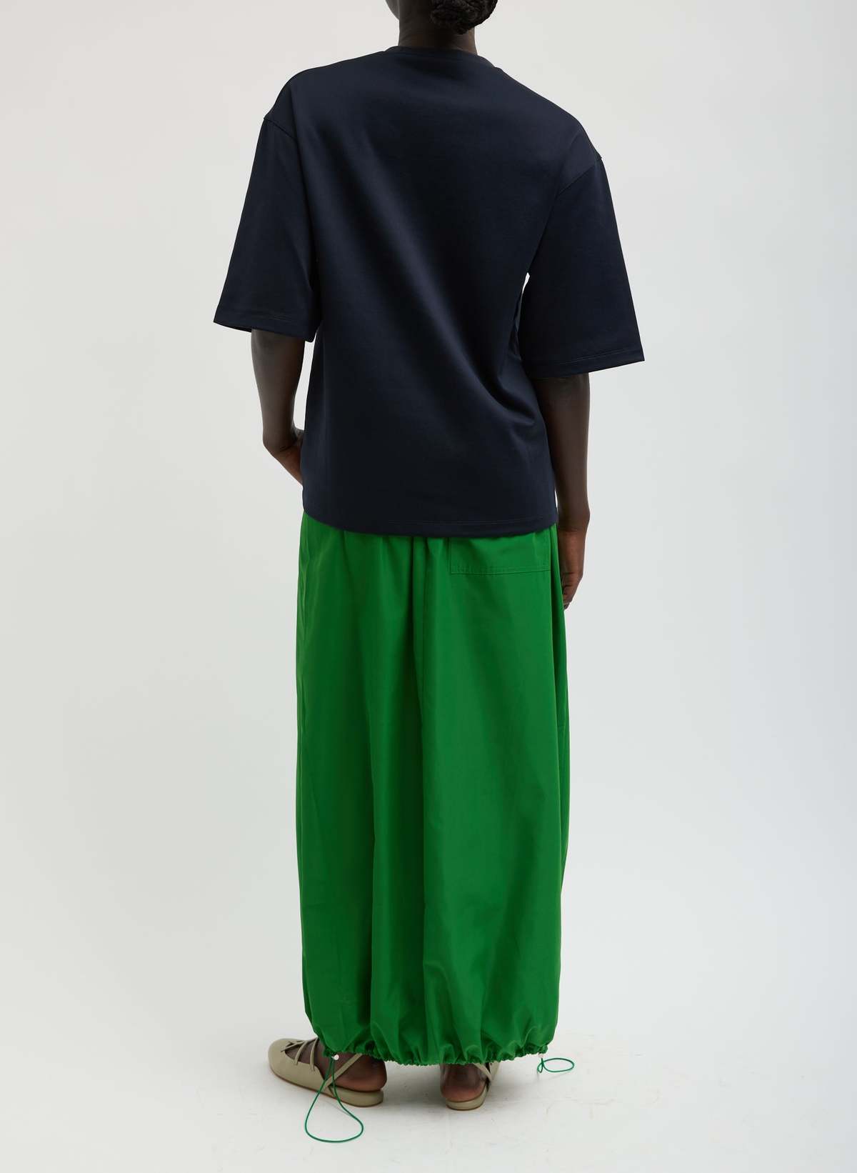 Tibi Active Knit Easy T Top - Navy - Image 4 of 5