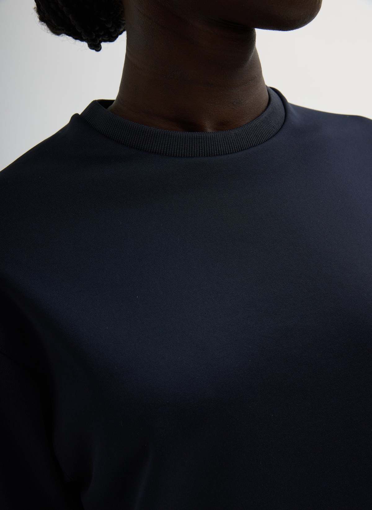 Tibi Active Knit Easy T Top - Navy - Image 5 of 5