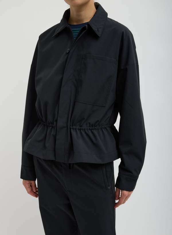 Tibi Tech Suiting Anorak Bomber Jacket - Black