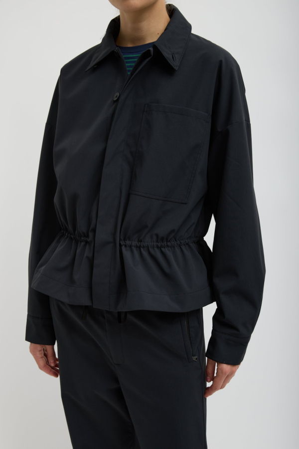 Tibi Tech Suiting Anorak Bomber Jacket - Black