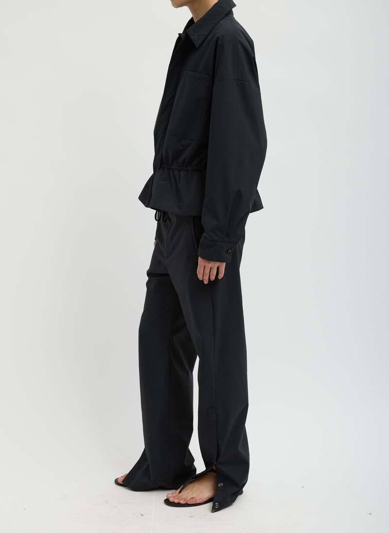 Tibi Tech Suiting Anorak Bomber Jacket - Black