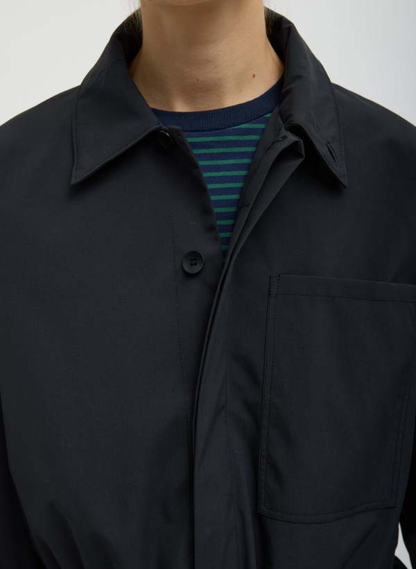 Tibi Tech Suiting Anorak Bomber Jacket - Black