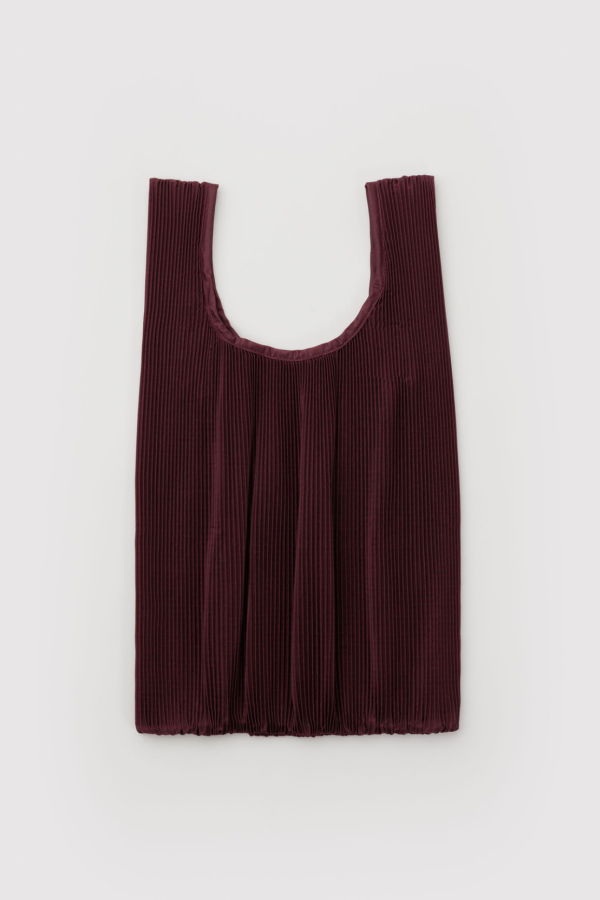 BAGGU Pleated Bag - Mahogany