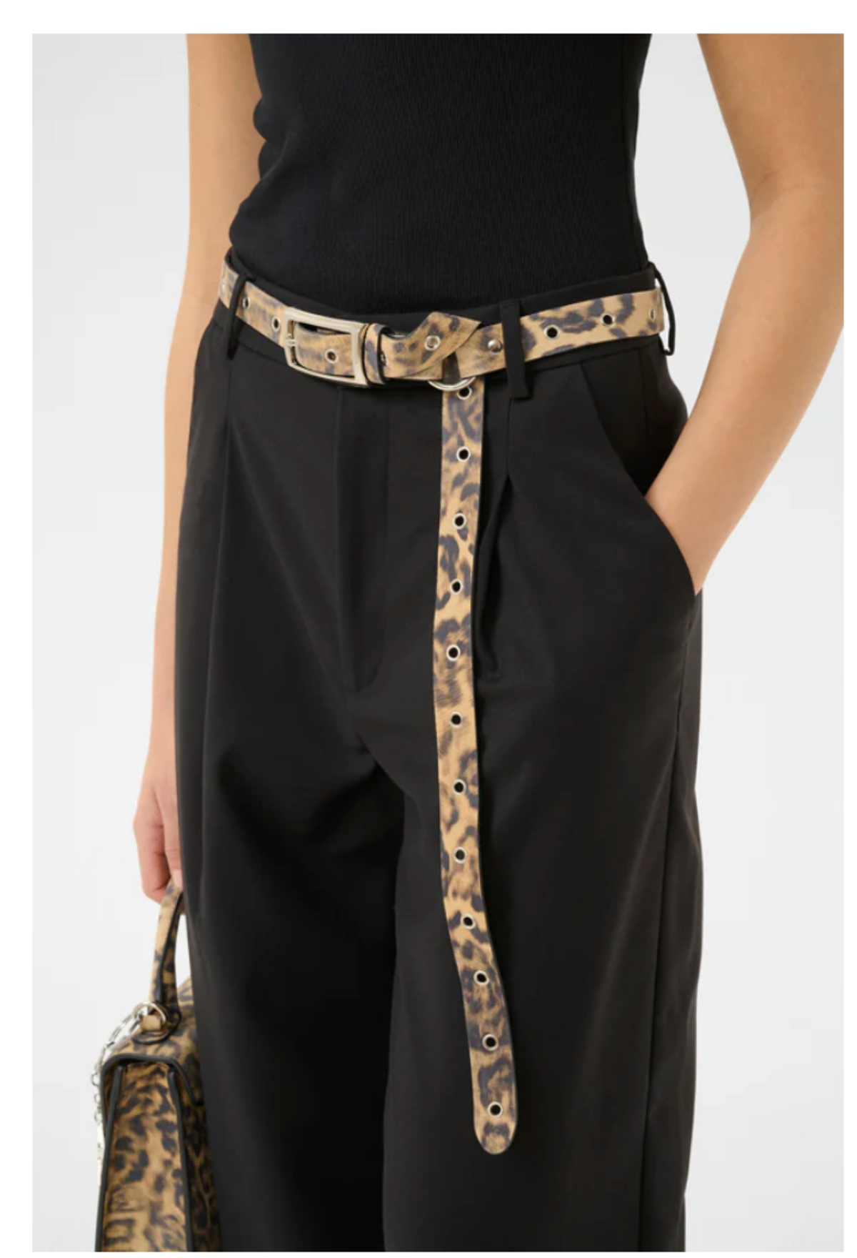 Gestuz Lety Belt - Leopard - Image 3 of 3