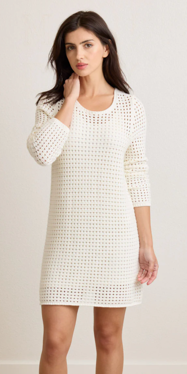 Not Monday Thalia Sweater Dress - Ivory