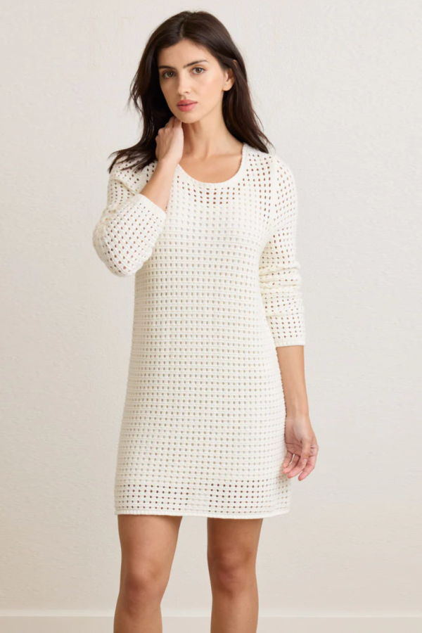 Not Monday Thalia Sweater Dress - Ivory
