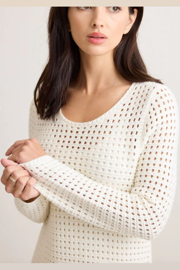 Not Monday Thalia Sweater Dress - Ivory