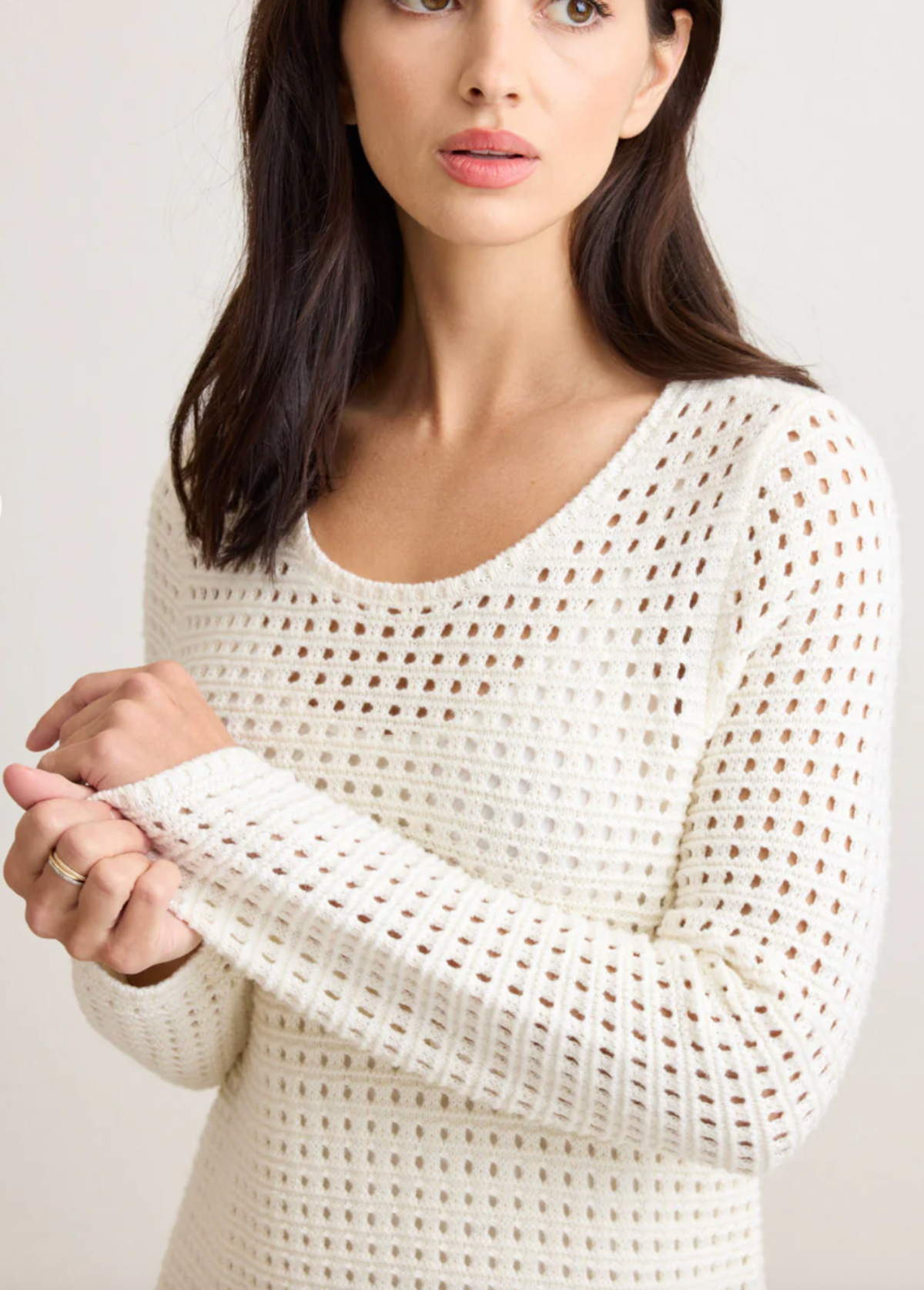 Not Monday Thalia Sweater Dress - Ivory - Image 2 of 4
