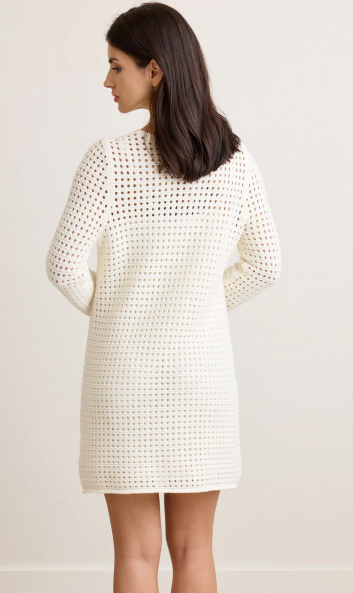 Not Monday Thalia Sweater Dress - Ivory - Image 3 of 4