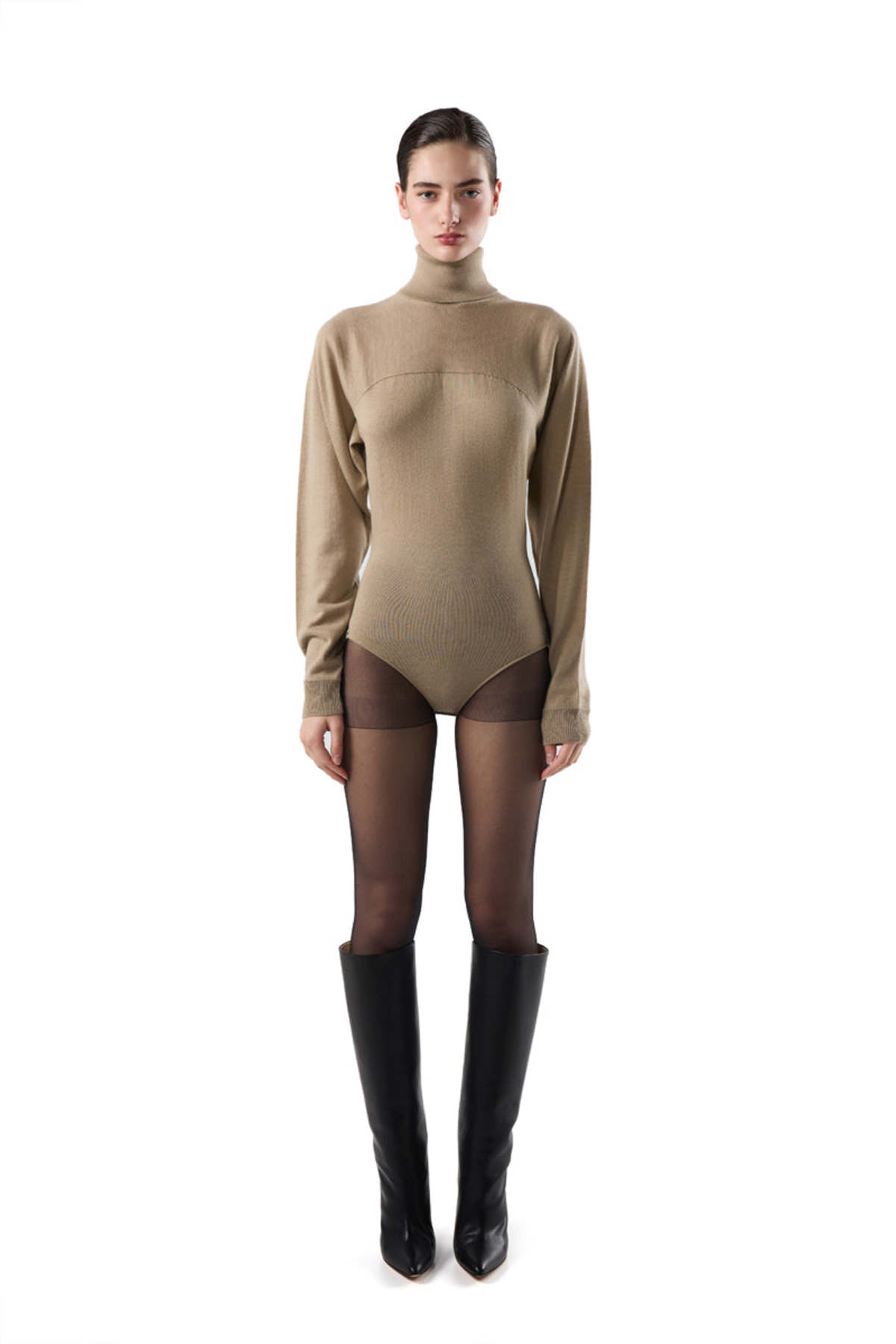 MM6 Maison Margiela Turtleneck Bodysuit - Image 4 of 4