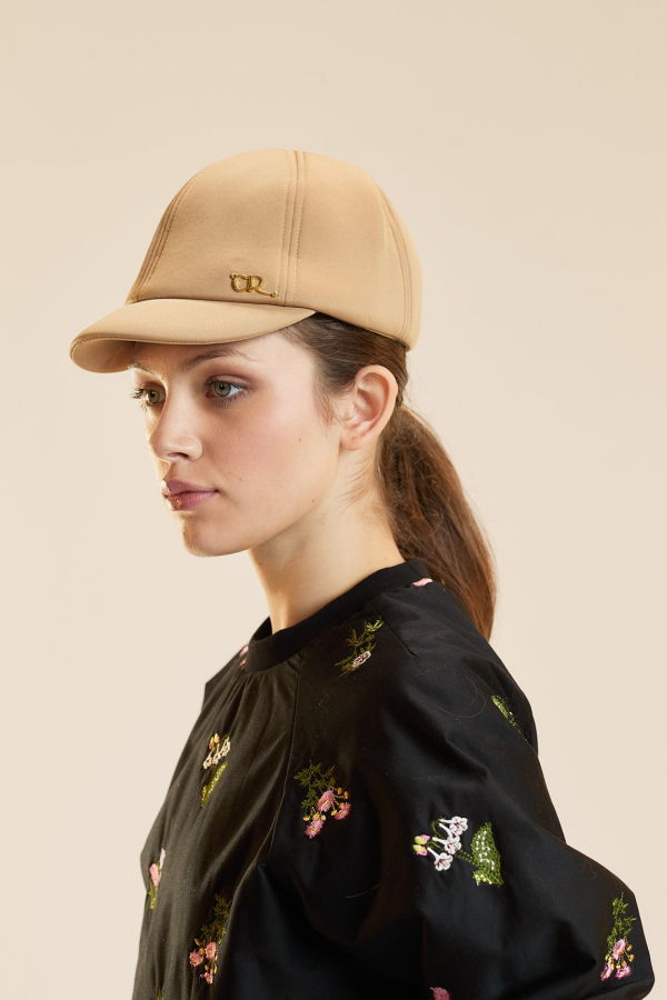 Cynthia Rowley Bonded Riding Cap - Camel