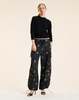 Cynthia Rowley Bouquet Printed Cargo Pants - Black Floral - Thumbnail 2
