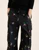 Cynthia Rowley Bouquet Printed Cargo Pants - Black Floral - Thumbnail 7