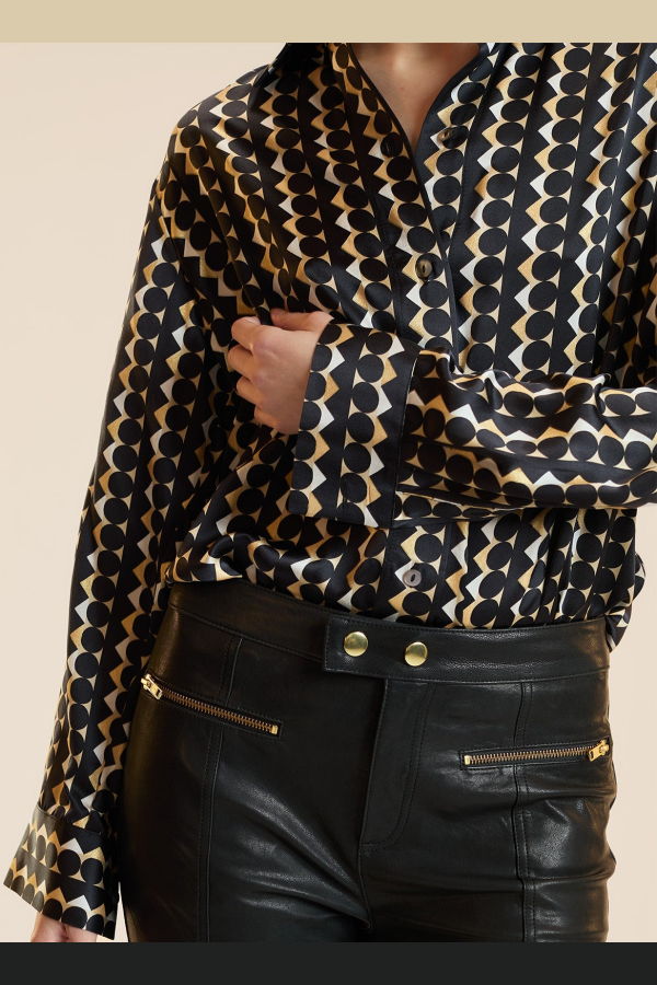 Cynthia Rowley Collectible Silk Shirt - GEOBLCA