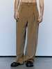 JW ANDERSON Biscuit Cotton Corduroy Single Pleat Trousers - Thumbnail 1