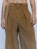 JW ANDERSON Biscuit Cotton Corduroy Single Pleat Trousers - Thumbnail 5